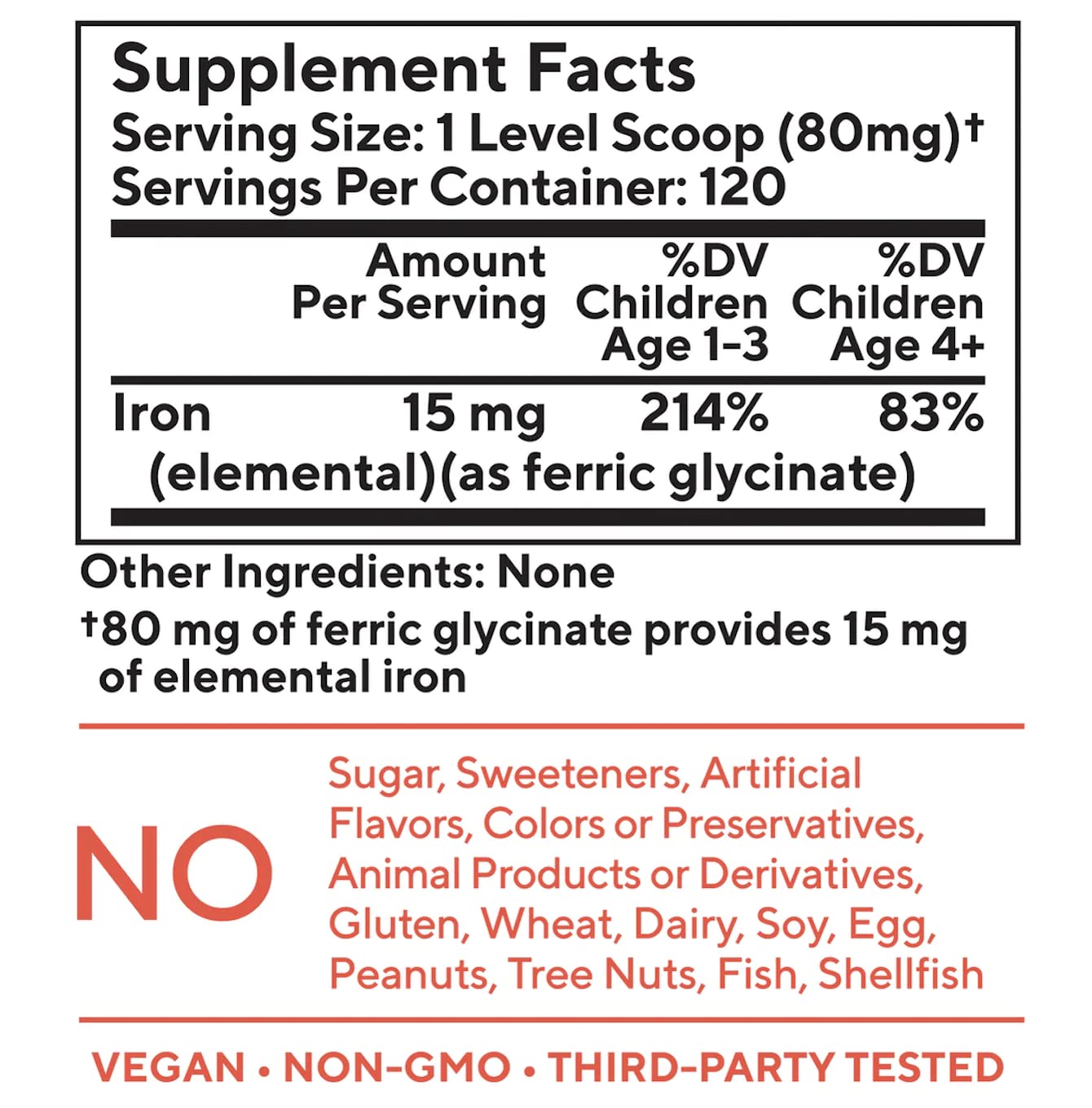 You+yours iron powder can be added to drinks or soft foods without changing flavor.