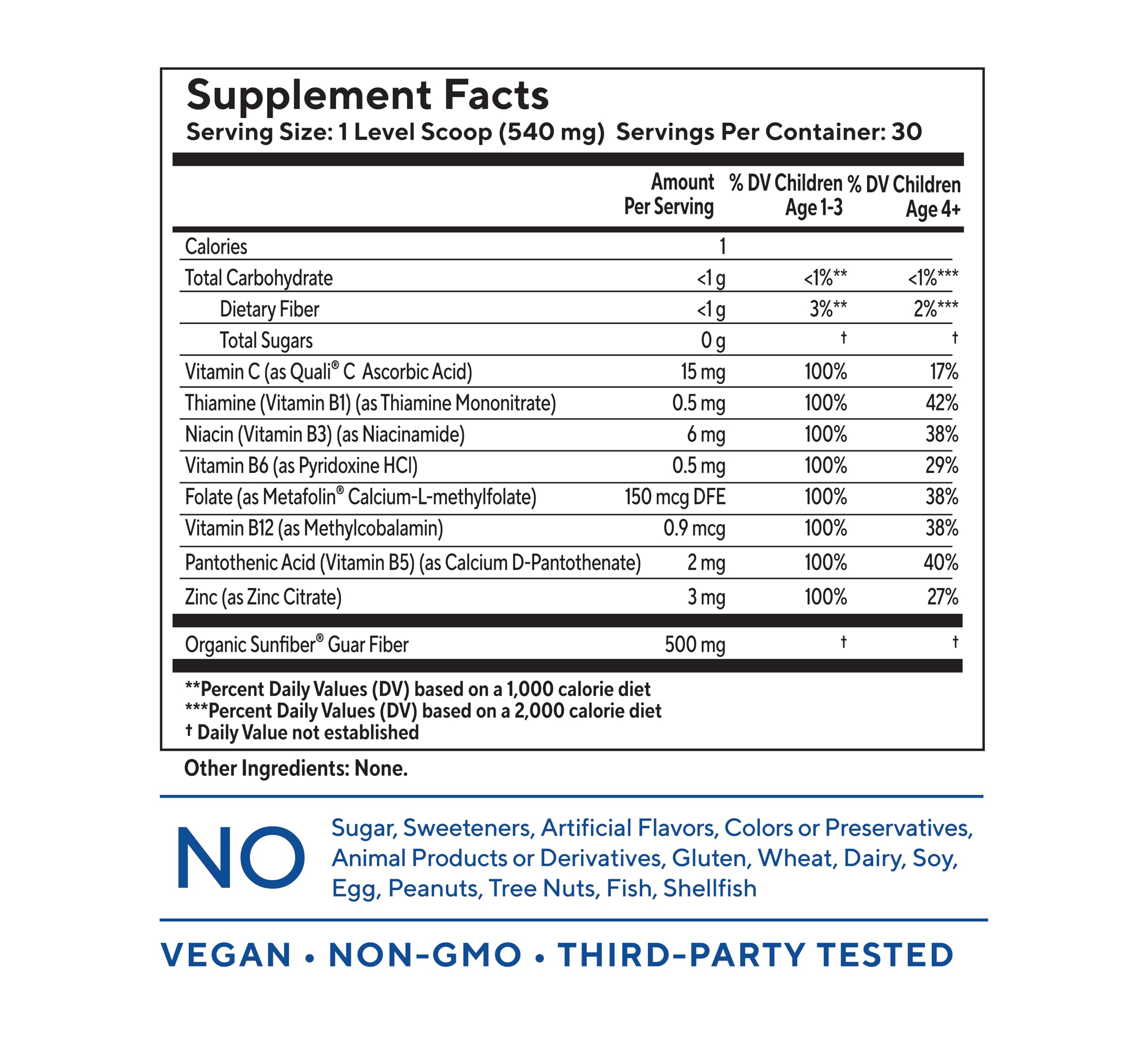 You+yours tasteless multivitamin powder dissolves clear in drinks