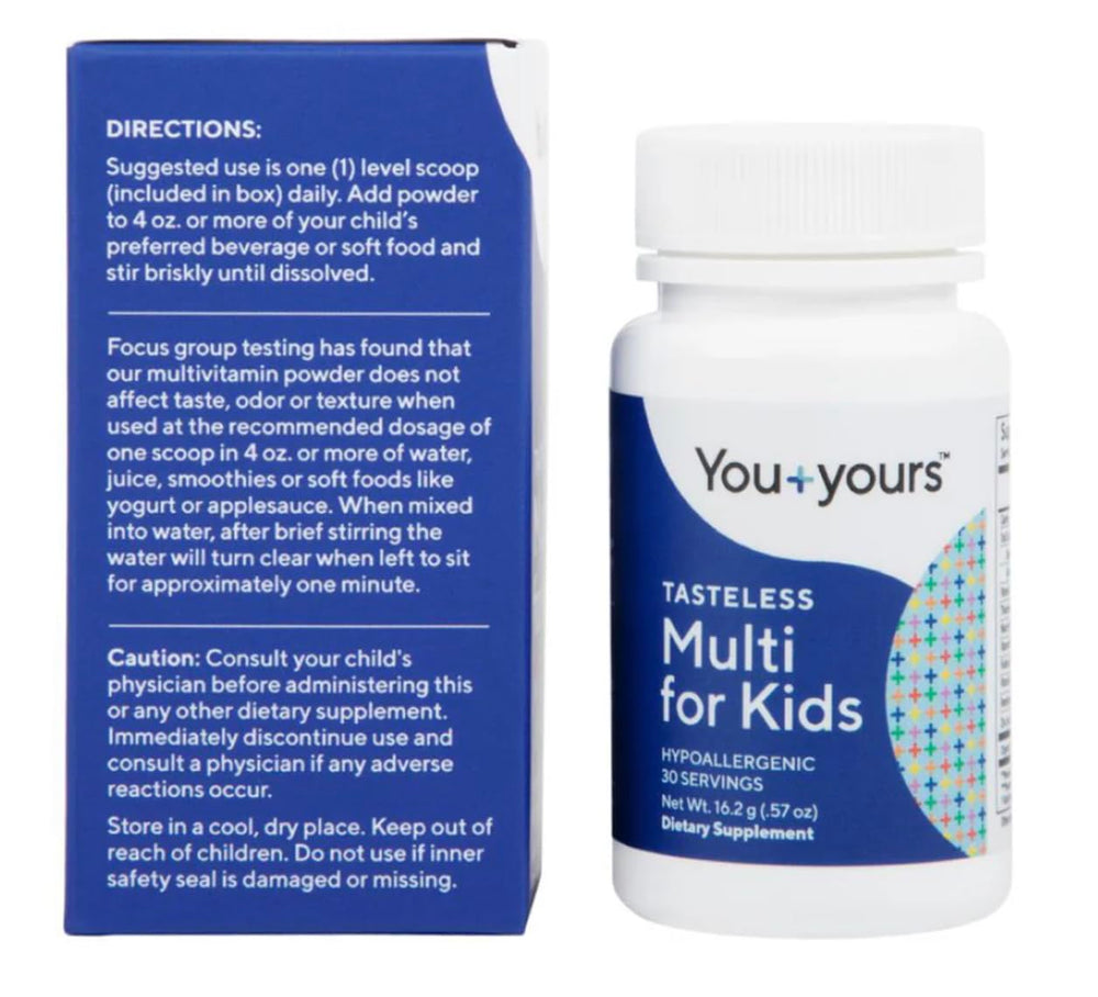 You+yours packaging front with clean allergen-friendly label