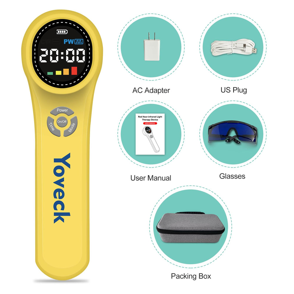 Yoveck red-light therapy device usage ideas, suitable for daily home wellness routines.