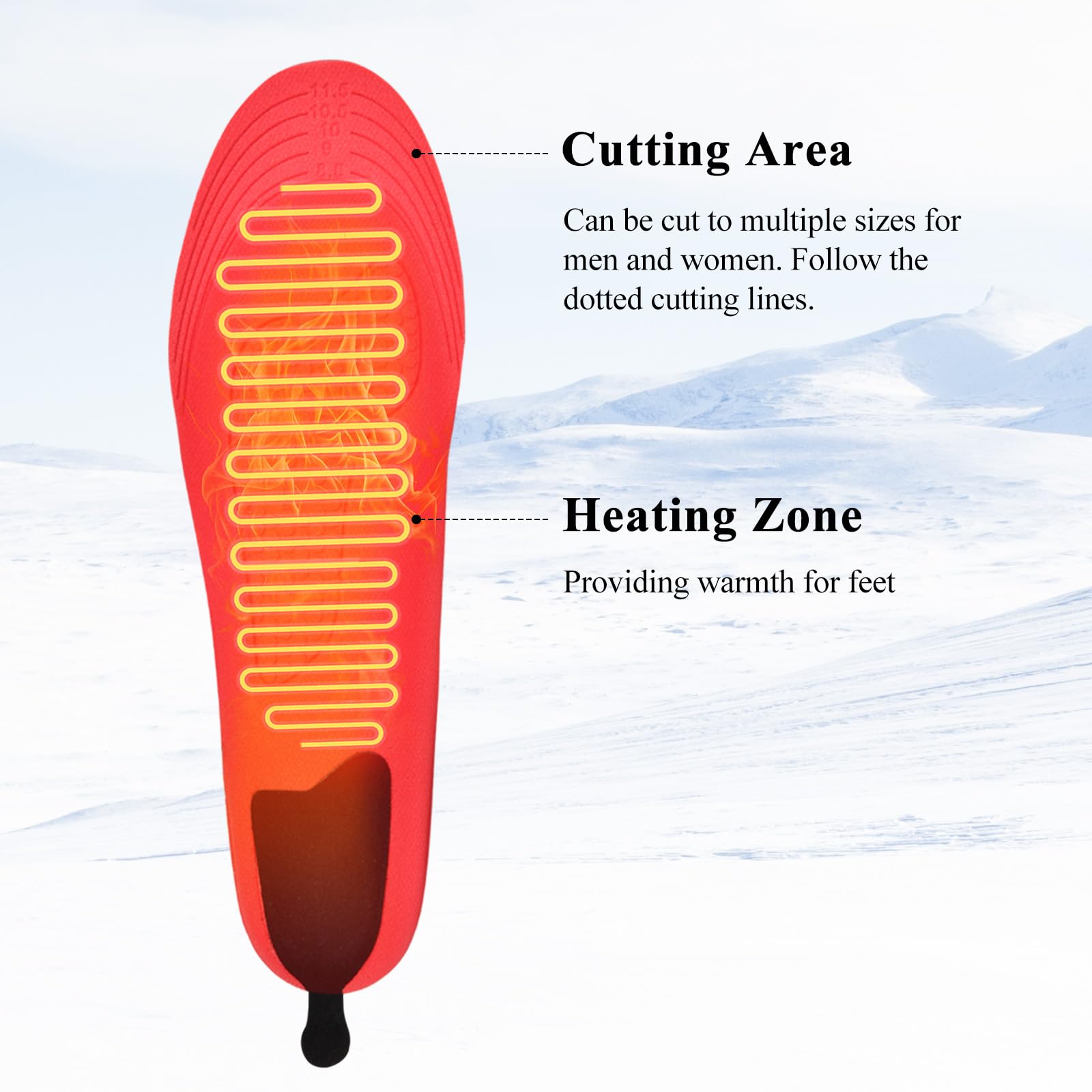 YPJIAV external battery design reduces shoe weight for extended wear outdoors.