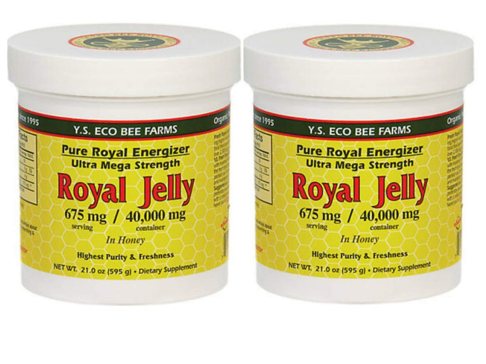 YS Royal Jelly in Honey bottle label showing premium beekeeping quality for daily vitality