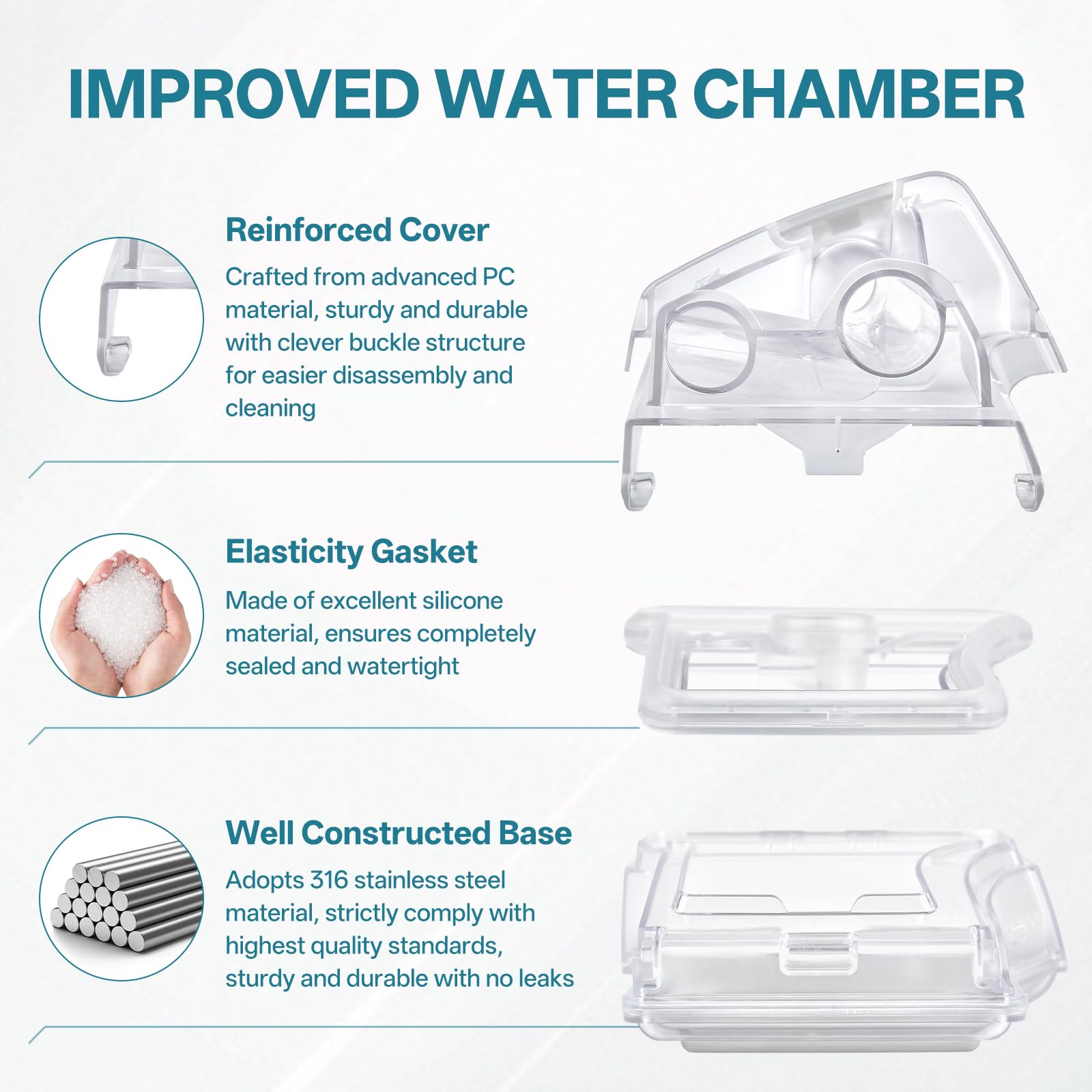 Durable, leak-resistant water chamber from YSSKTC supports steady nightly humidity.