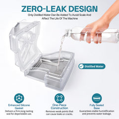 Wide-opening water chamber from YSSKTC enables easy filling and cleaning.
