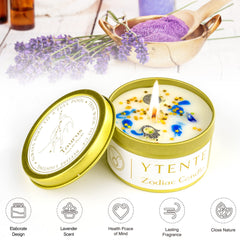 YTENTE deluxe gift box Taurus set with candle, crystals, and pendant.