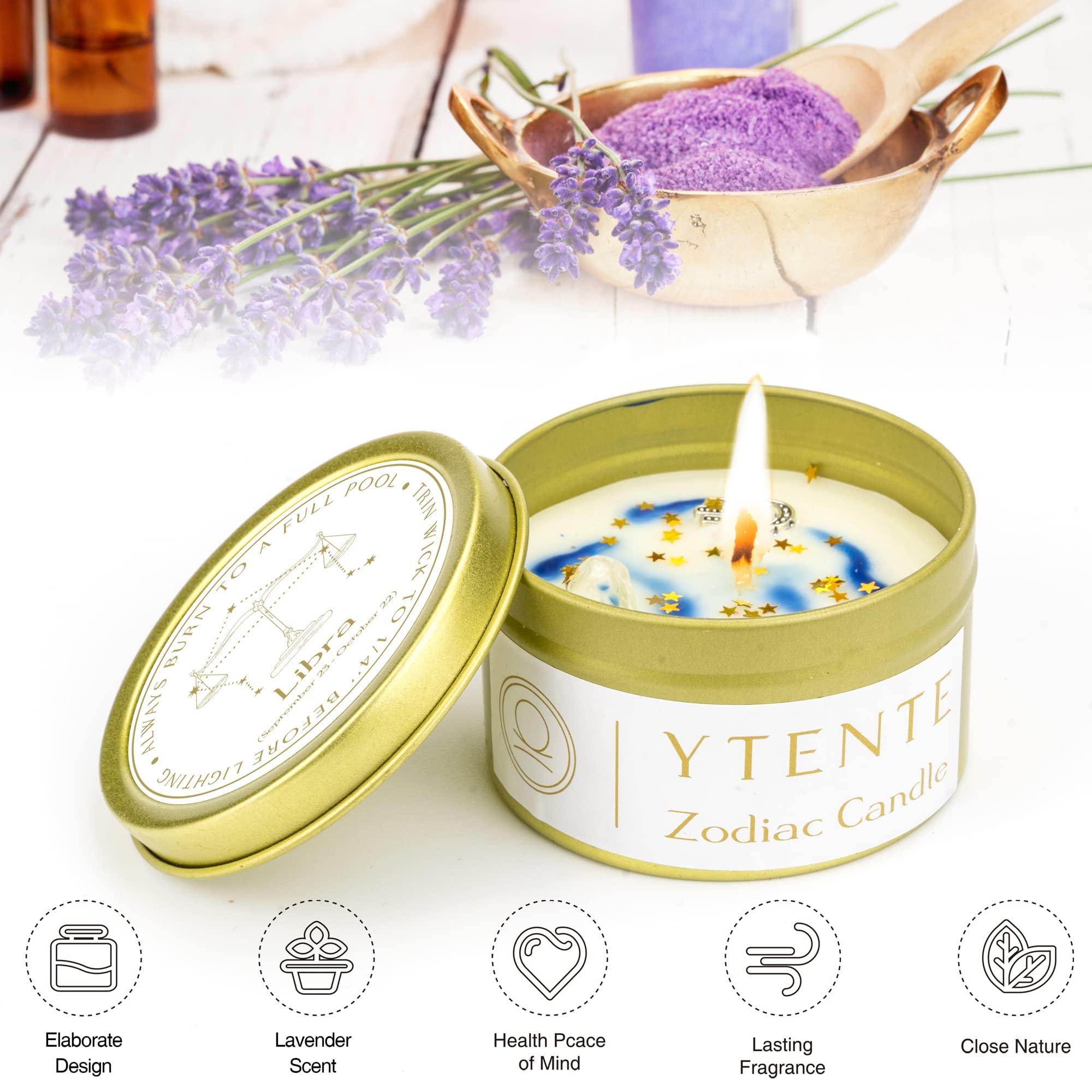 YTENTE Libra zodiac gift box ideal for birthdays and gifting.