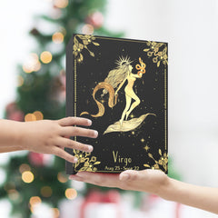 YTENTE zodiac card and box highlight crystals and zodiac symbolism