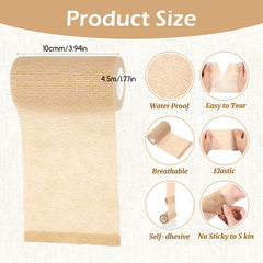 Yuanan bandage wrap skin-tone shows breathable non-woven fabric for daily use.