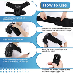 YUANBO offers five massage modes for targeted shoulder relief and relaxation.
