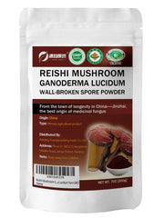 Yuanziyuanfang red reishi spore powder bag, resealable for freshness