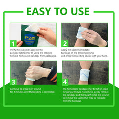 Yueerbao gauze application pressure wound shows direct contact and effective clotting support