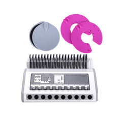 YUEWO Meridian back-pain relief setup showing adhesive patch placement