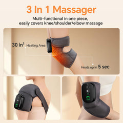 YUHUO foot massager with heat side view highlighting portable design.