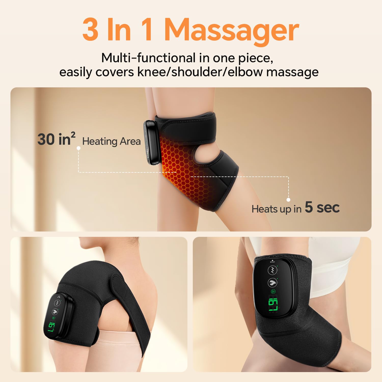 YUHUO shoulder massager with heat, soothing upper-body tension
