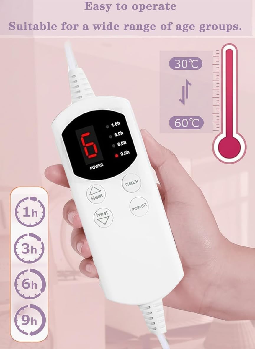 Yukidoke Heating Pad machine washable design for quick upkeep