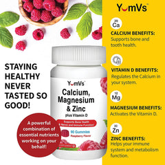 90-count Yum-V'S bottle displayed on a store shelf for family use