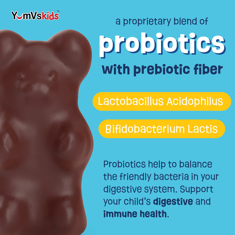 YUM-V'S bear-shaped probiotic chocolate for kid-friendly bite