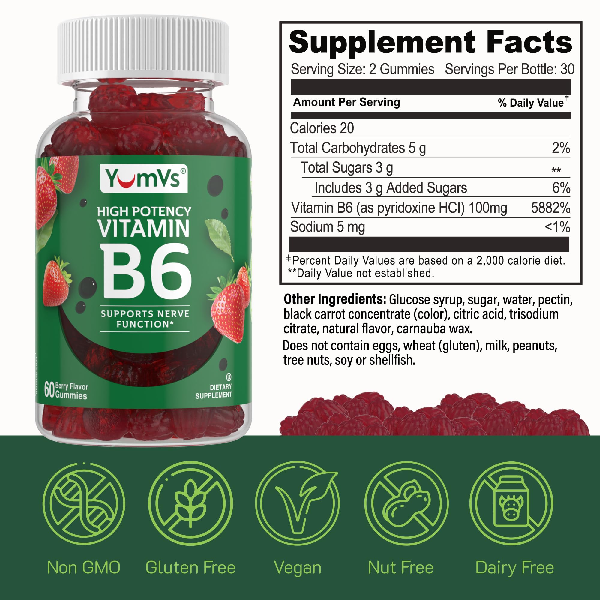 Bright strawberry gummy close-up with vibrant color and appetizing appearance.
