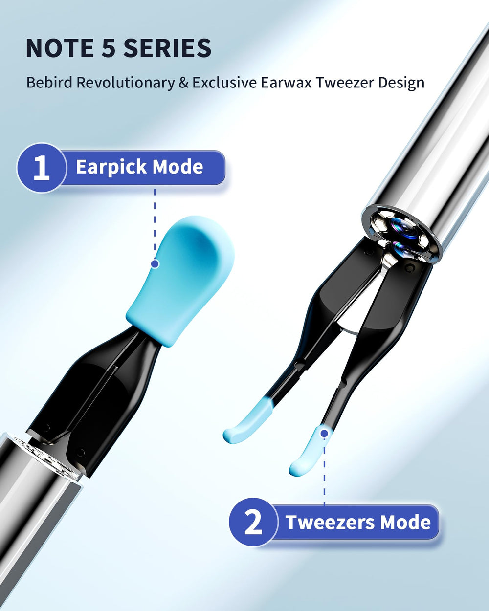 Yumika ear-camera-10mp-gyroscope captures clear images during ear cleaning.
