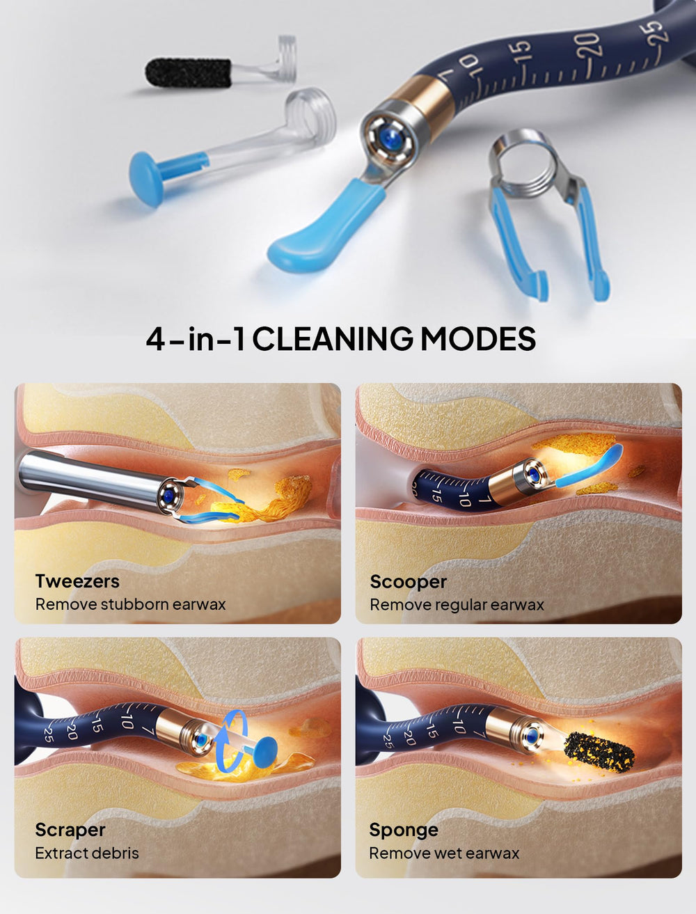 Yumika ear tweezers provide gentle removal with less irritation.
