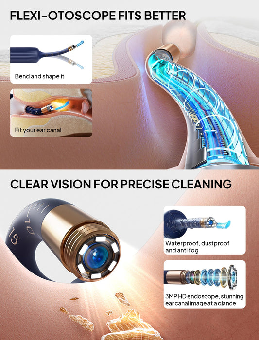 Yumika ear wax camera tips collection offers tools for precise care.