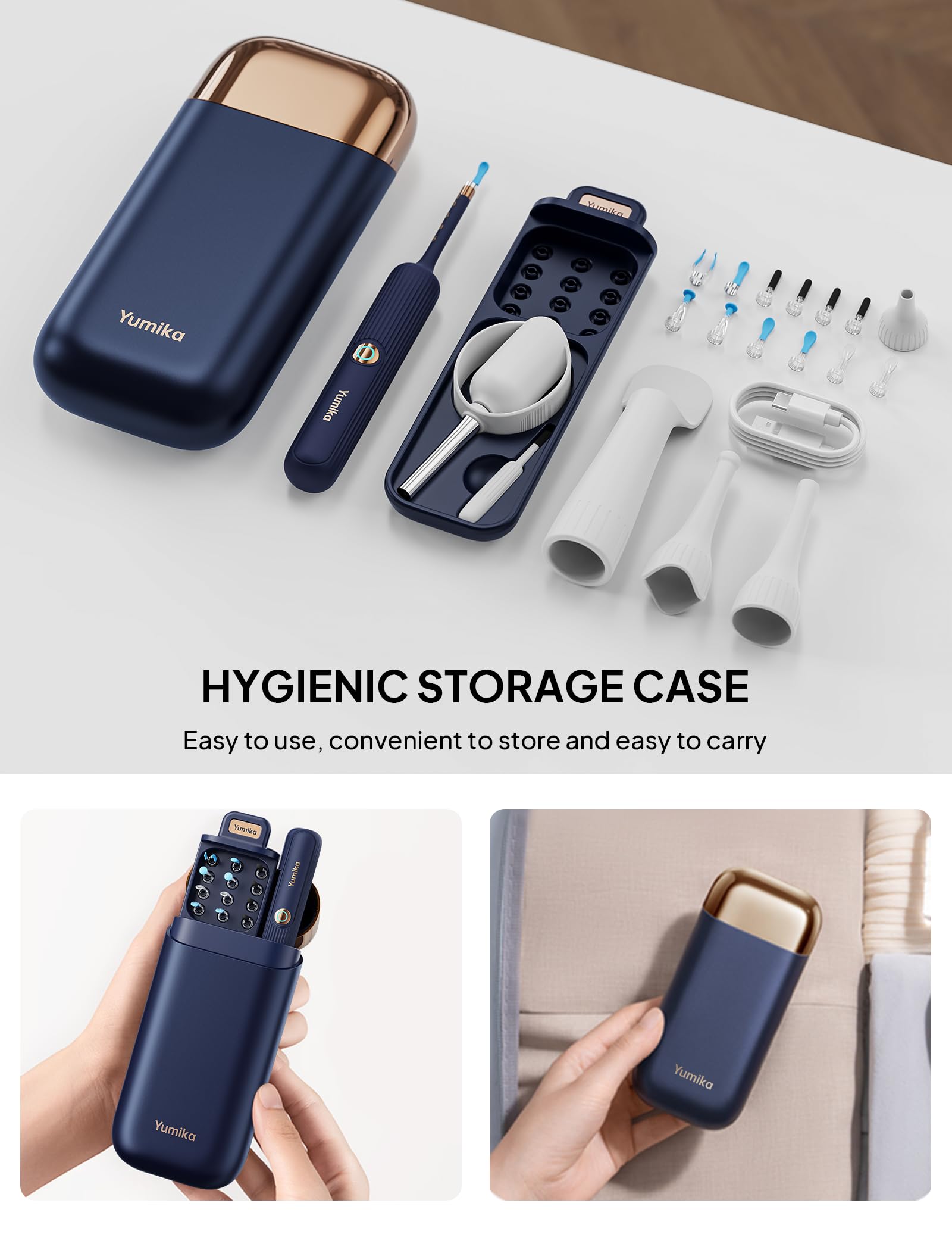 Yumika portable cleaning kit case keeps tools organized on-the-go.