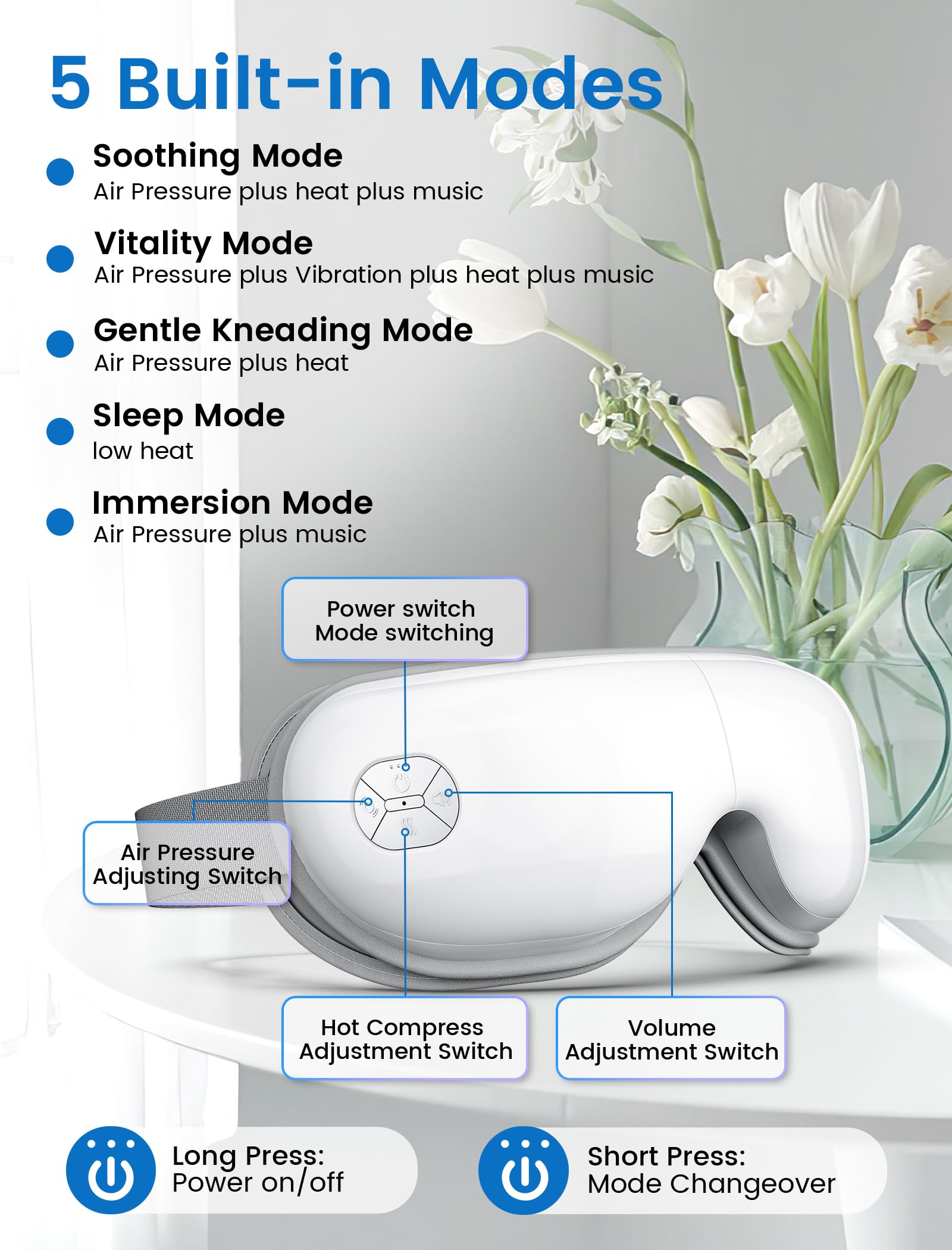 Soft protein leather eye pad on YunRayo for skin friendly comfort