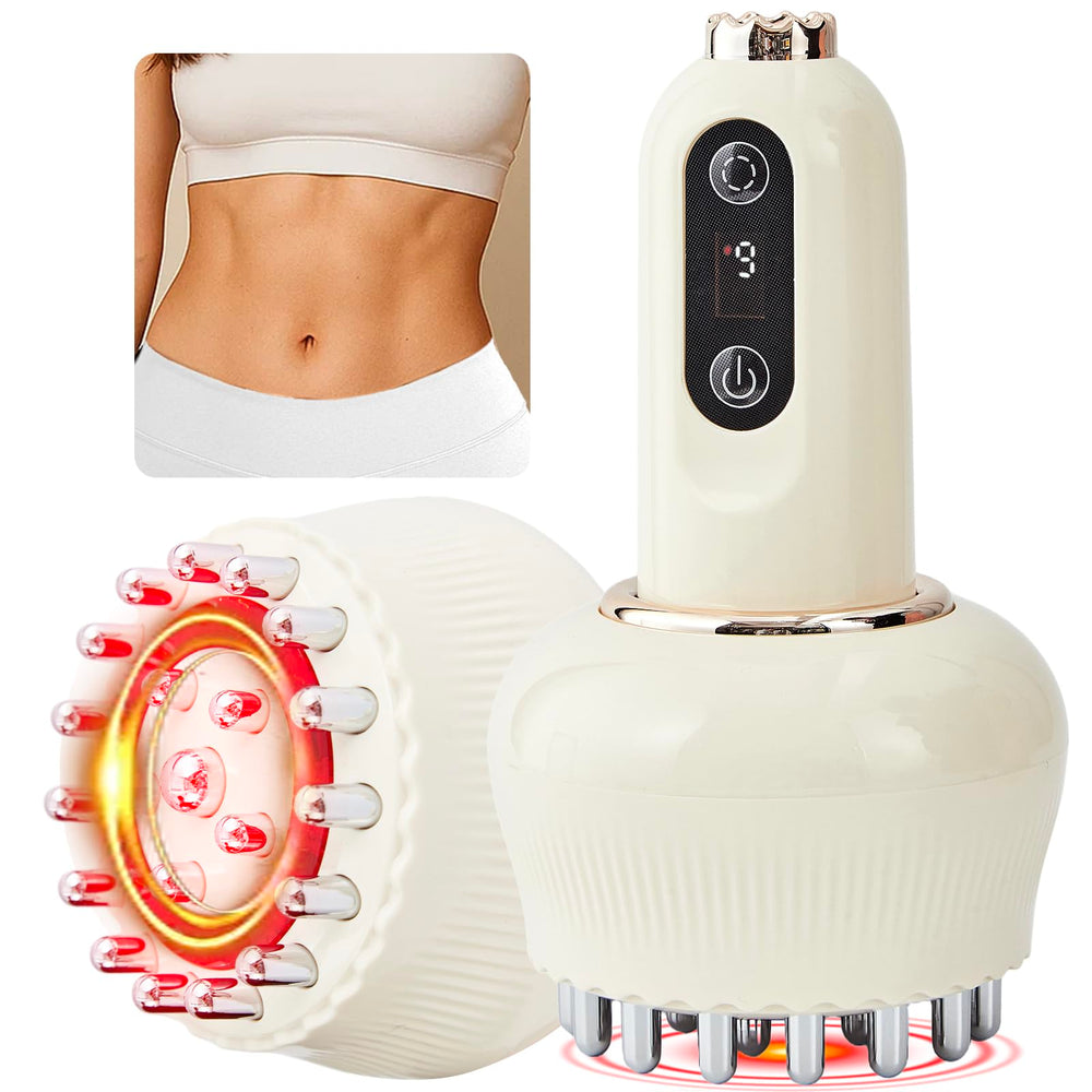 Yuonry lymphatic drainage massager in close-up showcasing precise microcurrent massage for circulation