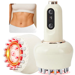 Yuonry lymphatic drainage massager in close-up showcasing precise microcurrent massage for circulation