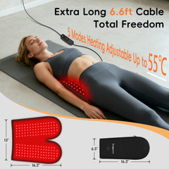 YUQBLITTY dual-wavelength 660nm and 850nm lights for deeper warmth