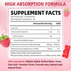 YUULAI B1 Gummies raspberry flavor adds tasty daily energy