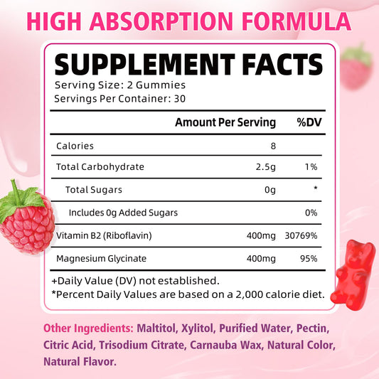 YUULAI B2 gummies bottle close-up shows raspberry flavor and convenient use.