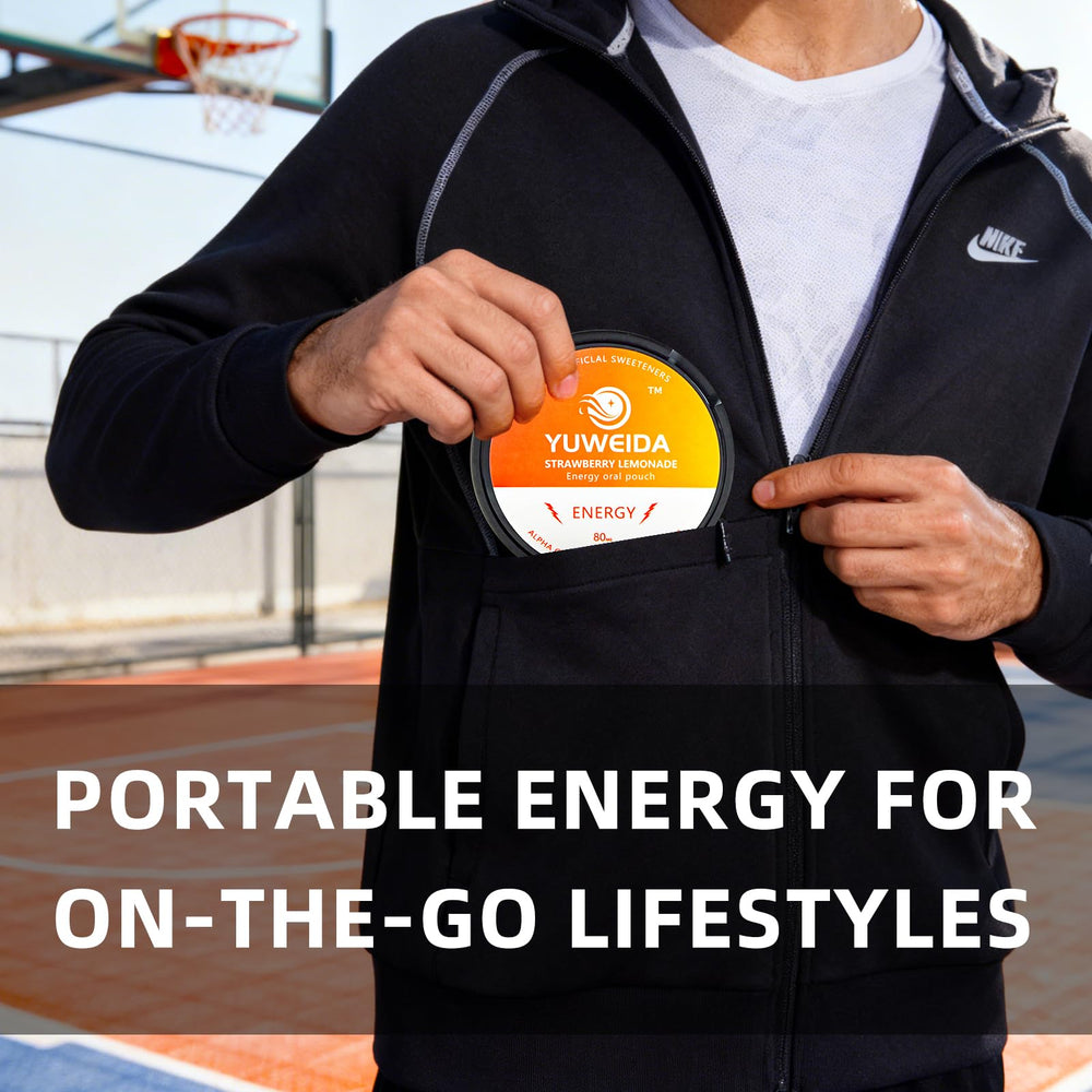 YUWEIDA caffeine energy pouches dissolve quickly in mouth for fast absorption