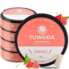 YUWEIDA caffeine energy pouches watermelon can view for on-the-go energy