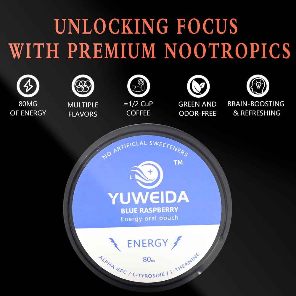 YUWEIDA blueberry pouch can front view highlighting portable energy.
