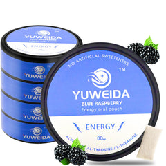 YUWEIDA caffeine nootropic pouches blueberry pack ready for on-the-go energy.