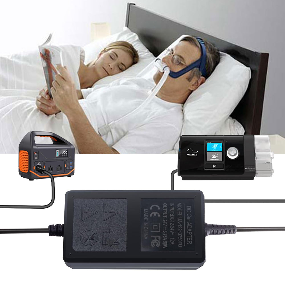 YXQZH car charger for AirSense 10 CPAP supports in-vehicle use reliably