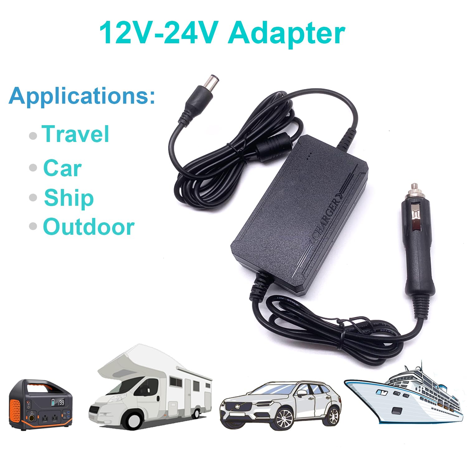 YXQZH compact car charger design fits in a travel bag