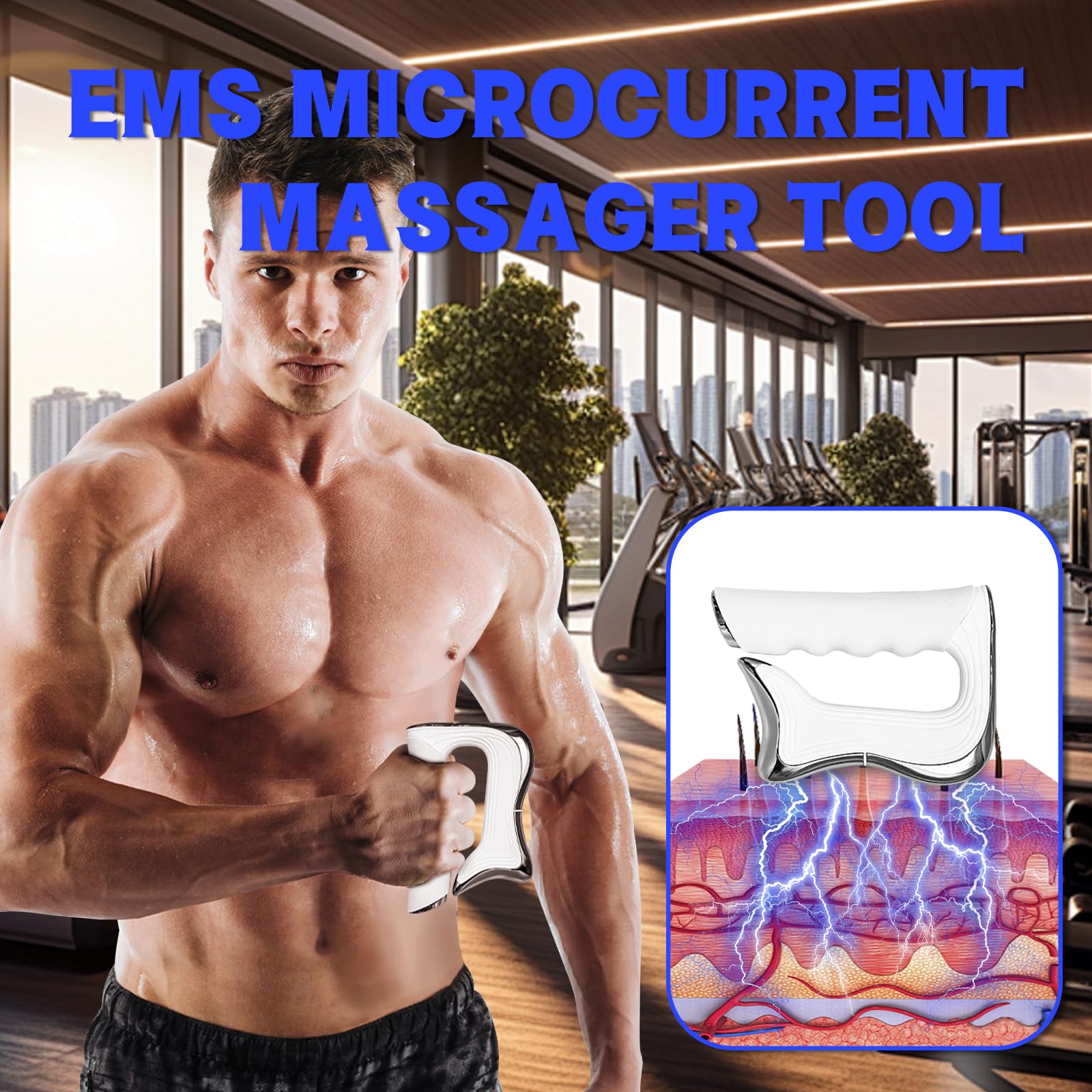 Yyndelicate Muscle Recovery Tool USB charging cable included for easy recharging.