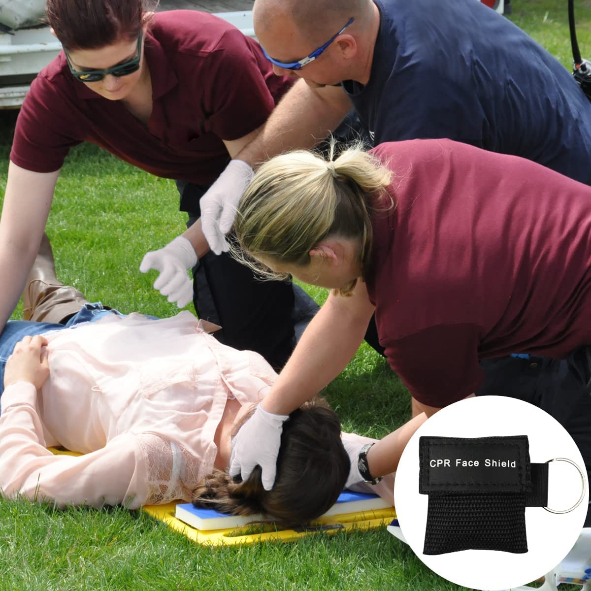 Yzpacc CPR mask compact design fits in bags and pockets.