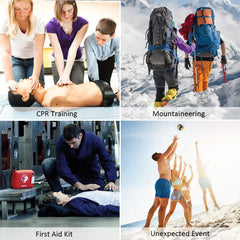 Yzpacc mask with one-way valve keeps the rescuer protected during emergencies.