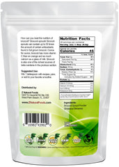 Scoop of Z Natural Foods broccoli sprout powder ready for shakes
