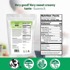Z Natural Foods Goat Whey Powder poured into a shaker for post-workout fuel.