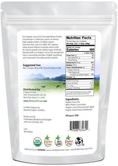 Z Natural Foods chocolate whey protein shake served—delicious post-workout nutrition with stevia sweetness.