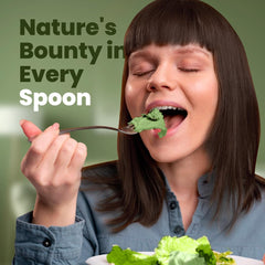 Z Natural Foods packaging on shelf signals raw vegan, gluten-free greens option.