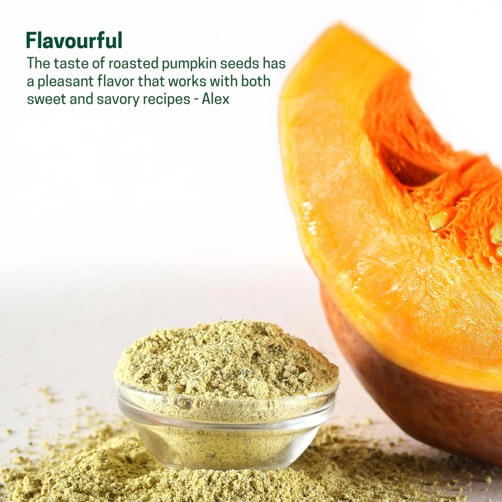 Z Natural Foods Organic Pumpkin Seed Protein Powder baking dish, great for adding protein to recipes
