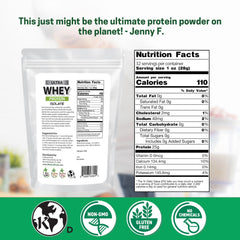 Ultra Whey Isolate scoop ready to blend into shakes