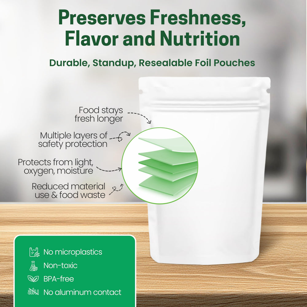 Z Natural Foods packaging with no additives signaling clean nutrition.