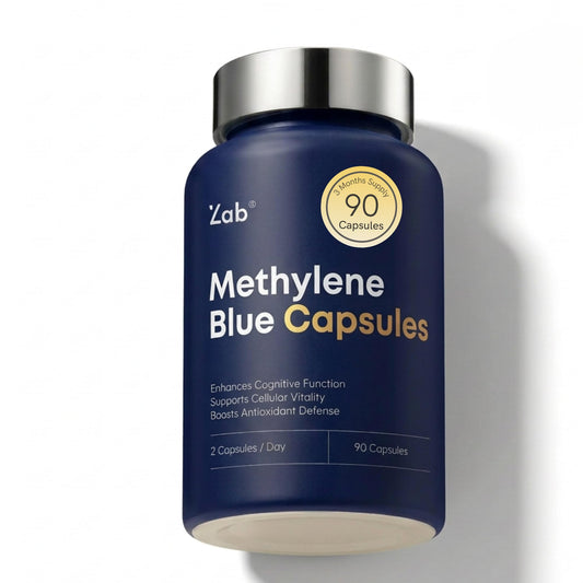 ZAB Methylene Blue capsules bottle for daily cognitive support