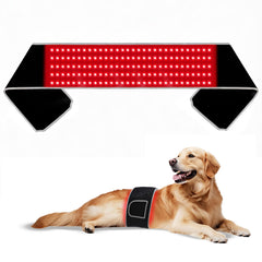 ZAEXAE red light therapy belt dual-wavelength panel front delivers soothing wavelengths for pets.